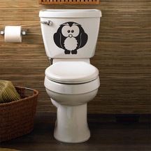 Wc Klozet için Erkekkuş Sticker Yapıştırma Model1