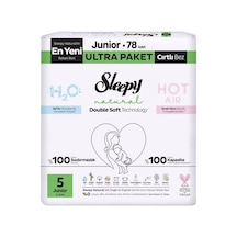 Sleepy Natural Double Soft Ultra Bebek Bezi Junior 78 Adet Hassas Ciltler İçin 3'li Ekonomik Pa Tarı Diğer