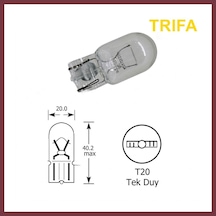 Storeşahin Trifa T20 Dipsiz Park Ampulü Tek Duy 1 Adet Sarı Shn0720