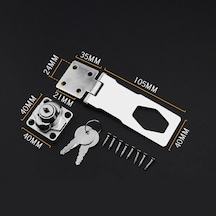 Jokmae 105mm Depo Kilidi - Çelik Kapaklı, Gümrük Uyumlu