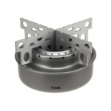 Kamp Ve Doğa Yürüyüşleri İçin Lixada Titanyum Alkol Ocağı Ve Sehpası Gümüş Gümüş