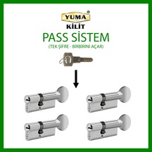 Yuma 4 'lü Mandallı Ortak Anahtarlı - Bilyalı Barel 68mm