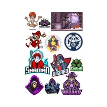 Shaman Büyücü Sticker Set-1 14 Parça Telefon, Tablet, Defter, Laptop Sticker