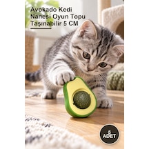 5 Adet Avokado Kedi Nanesi Oyun Topu Taşınabilir 5 Cm