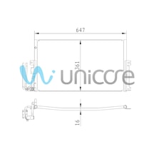Klima Radyatörü Opel Vectra B 1995-1998 / 1850062, 1618073