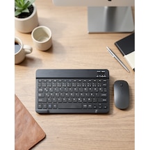Kablosuz Klavye Mouse Seti Bluetooth İnce Sessiz Uczzz8031klavye-1 Diğer