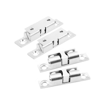 Adet Kapı Kilidi, Metal Bilyalı Silindir, Paslanmaz Çelik Dolap Kapı Kilidi - Gümüş