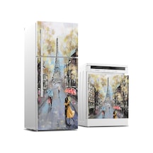 Buzdolabı Ve Bulaşık Makinası Beyaz Eşya Sticker Kaplama Eyfel Re (540884629)