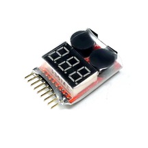 1-8s Cell Lipo Ölçer Buzzer Sesli Alarm 2in1test