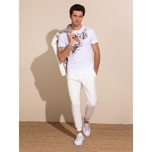 Cacharel Ekru New Slim Fit Eşofman Altı Bej