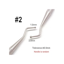 Çift Uçlu Paslanmaz Çelik Amalgam Plastik Dolum Spatulası