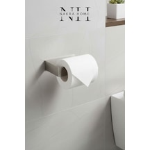 Paslanmaz Çelik Yapışkanlı Tuvalet Kağıdı Askılığı Delmeden Montaj Wc Kağıtlığı Neme Dayanıklı Inox