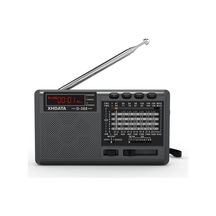 Xhdata D368 Taşınabilir Transistör Radyo Küçük Fm/ammw/sw Mini Radyo Bluetooth Usb Tf Pil Radyolu, Schwarz