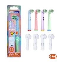 Kids Fun - Narin Yumuşak Oral-b Uyumlu Diş Fırçası Başlığı + Fırça Koruma Kapağı