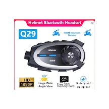 Q29 Motosiklet Kask Bluetooth Kulaklık Eşleşmeli 1080p Kamera Geniş Açı Su Geçirmez Intercom 65481230