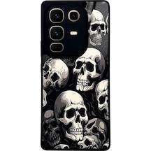 İnfinix Note 50 Pro Kuru Kafa Tasarımlı Glossy Telefon Kılıfı Çok Renkli