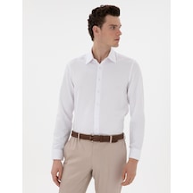 Pierre Cardin Erkek Beyaz Gömlek Desenli 50303375-vr013 Beyaz
