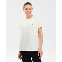 Skechers W Crew Neck Graphic Tee T-shirt Kadın Beyaz Tshirt S221482-3855