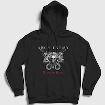 Presmono Unisex Revolution Arch Enemy Kapüşonlu Sweatshirt Siyah