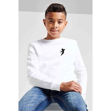 Tshirthane Yay Burcu Baskılı Unisex Çocuk Beyaz Sweatshirt (534767650) Beyaz