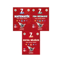 Limit 2027 7. Sınıf Matematik + Fen Bilimleri + Sosyal Bilgiler Konu Anlatım Föyleri Seti 3 Kitap Maarif Model
