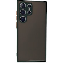 Samsung Uyumlu Galaxy S24 Ultra Kılıf Montreal Silikon Kapak Yeşil