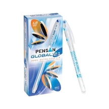 Tükenmez Kalem Pensan Global Mavi 12'li Paket Çok Renkli
