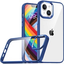 Ardemix Apple Uyumlu iPhone 14 Plus Flora Kılıf lacivert Lacivert
