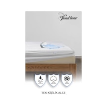 Vionel Home %100 Pamuk Yatak Koruyucu Alez Tek Kişilik Full Kenar Fitted Su & Sıvı Geçirmez