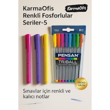 Ders Çalışmayı Sevenler Serisi-5 Çok Renkli
