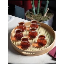 6 Adet Ateşe Dayanıklı Kulplu Cam Çay Bardağı Kupa Seti 200 Ml Mıt1165 Aeropress