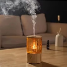 Vilya Mum Işığı Görünümlü Taşınabilir 125ml Kapasiteli Işıklı Aroma Yayıcı Hava Nemlendirici