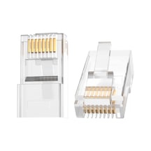 Cat6e Rj45 Jack 8p8c Ethernet Konnektörü Altın Kaplama 102 Adet Standart