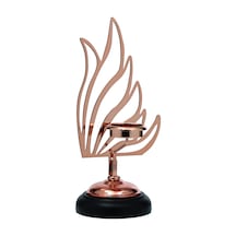 Vitale Kuğu Mumluk Bronz 32 Cm Ak.je0084