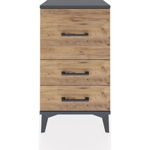 Arges Komodin 3 Çekmeceli 44x30x80 Antrasit-çam Antrasit