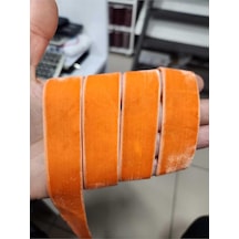 2.5 Cm Kadife Kurdele Şerit Turuncu Diğer