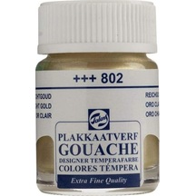 Talens Guaj Boya 16 ML Light Gold Parlak Altın 802 10 Adet Çok Renkli