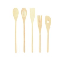 Excellentt Houseware 5'li Kayın Servis Seti - Bej Çok Renkli