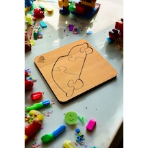 Plywood Ahşap Boyanabilir Çocuklar Puzzle Boya Setli Araba
