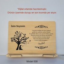 Münzevi Masaüstü Ahşap Rahle/tablet/kitap Tutucu-model008