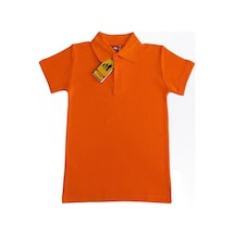 Angelos Girls Kız Çocuk Okul Tarz %100 Pamuk T-shirt -5-17 Yaş Ag006 Turuncu