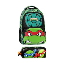 Ninja Turtles İlkokul Çantası Ve Kalemlik Çok Renkli