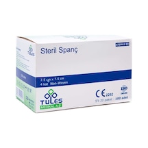 Tules Steril Spanç 100Lü 7.5Cm*7.5Cm Gazlı Bez 4 Kutu