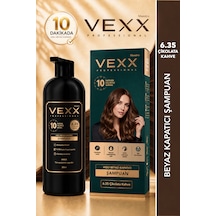 Vexx Professional Beyaz Kapatıcı Pratik Boya Çikolata Kahve 6.35 Amonyaksız Formül 300 Ml.
