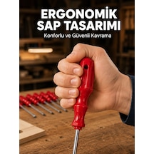 Çelik 7'li Tornavida Seti Ergonomik Sap Profesyonel Kullanım