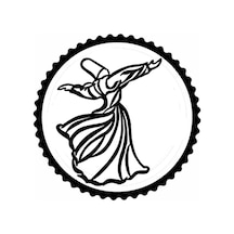 Mevlevi Tasarım Sticker 20 X 20 Cm