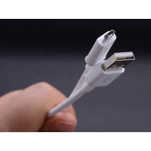 Ekılıf - Micro Usb Kablo 25 Cm - Şeffaf - T5071 Şeffaf