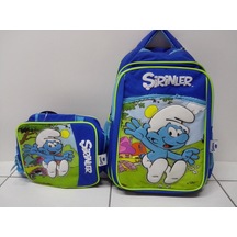 Dönmezler Şirinler smurfs Çanta + Beslenme Takım Set N11.10295