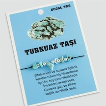 Turkuaz - 406 - Doğaltaşlı - Cadde101 - İp Bileklik