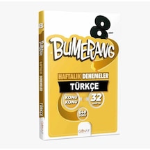 Günay 8. Sınıf Bumerang Türkçe Haftalık Denemeler N11.4924